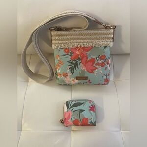 Spartina 449 Floral Crossbody Bag with Wallet
